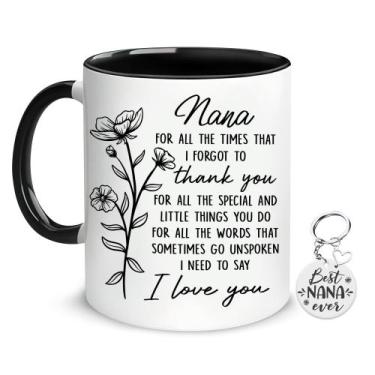 Imagem de Taza de Café Hyturtle para Nana de 330 ml con Llavero - Regalo