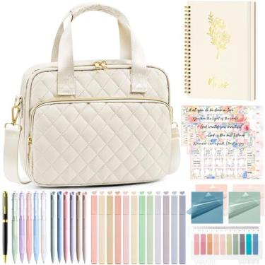 Imagem de Funda para Biblia FLOE Acolchada Grande 30x22x7 cm Kit