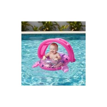 Imagem de Boia Infantil Caranguejo, PVC, Rosa,cm, para Crianças 6-18 Meses, Design Divertido, Leve e Dobrável, para Piscina e Praia