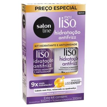 Imagem de Kit Salon Line Shampoo 300ml + Condicionador 200ml Meu Liso Antifrizz