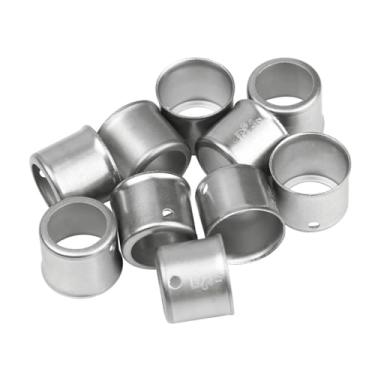 Imagem de Sysarua Embalagem com 100 Pex 1/5.1 cm Manga de prensa de aço inoxidável para acessórios Pex de latão (ASTM F1807) ou Poly (ASTM F2159)