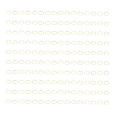 Imagem de Anéis fichários pe premium, 160 peças, anéis de livro de plástico duráveis ​​para escritório, armazenamento doméstico, chaveiros, organização de documentos (HYH-15 (amarelo))