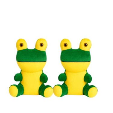 Imagem de Kit 2 Sapinho(s) de Pelúcia 20 cm Verde e Amarelo