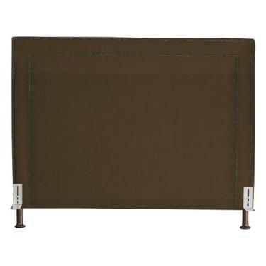 Imagem de Cabeceira Viviane Luxo Suede Cores - DS Estofados, King, Marrom