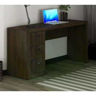 Imagem de Escrivaninha 03 Gavetas Reversível Me4102 Rustico Rustico - TECNO MOBI