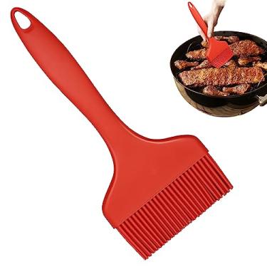 Imagem de Pincel de cozimento de silicone, pincel grande para cozinhar para churrasco, pincel extra largo para grelhar, cozinhar, assar, escova de cozinha resistente ao calor para churrasco para molho de