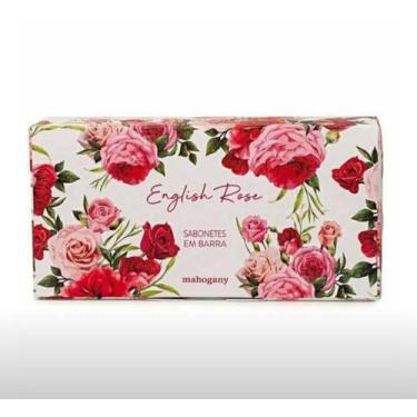 Imagem de Mahogany Kit C/ 2 Sab Barra English Rose 160g, Branco, 160g