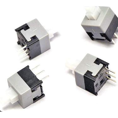 Imagem de Interruptor 1000 peças, 8,5 x 8,5 mm, 6 pinos, potência tátil, micro interruptor, botão de localização, liga/desliga, interruptor de travamento