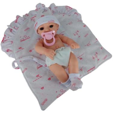 Imagem de Boneca Bebe Reborn Laura Baby Mini Isabelly 100% Vinil