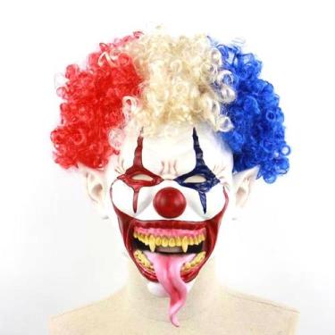 Imagem de Máscara Halloween Horror Ghost Latex Cosplay com cabelo explosivo - yi