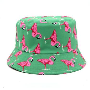 Imagem de Proteção solar Bucket Hat Flamingos Anime para adultos - Yiweisai