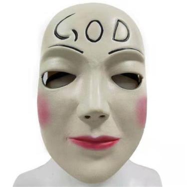 Imagem de Máscara Máscara facial de látex para adereços de fantasia de cosplay -