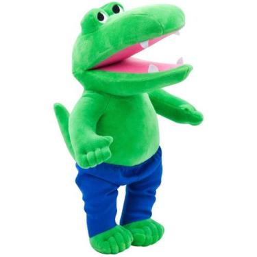 Imagem de Boneca de brinquedo de pelúcia Alligators Green 22 cm em algodão e pel