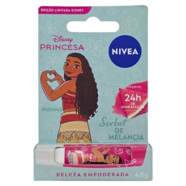 Imagem de Hidratante Labial Sorbet de Melancia Moana Disney Princesa Nivea 4,8g