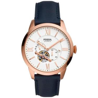 Imagem de Relógio Fossil Automático Masculino Townsman Rosé Pulseira em Couro ME