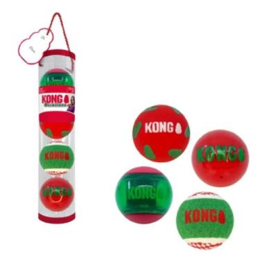 Imagem de Brinquedo Holiday Occasions Balls Pack 4 Bolas Para Cachorro Médio - K