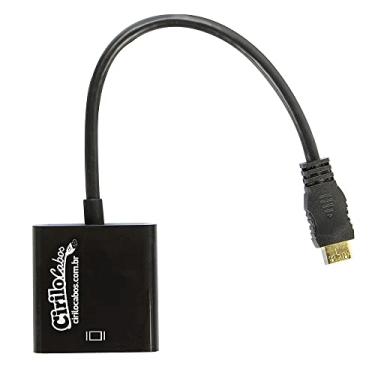 Imagem de Cabo Conversor Adaptador Mini HDMI para VGA - Cirilo Cabos