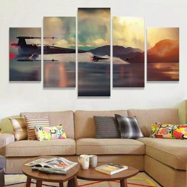 Imagem de Quadro Decorativos Jogos Walpaper com 5 peças 130x65 m18