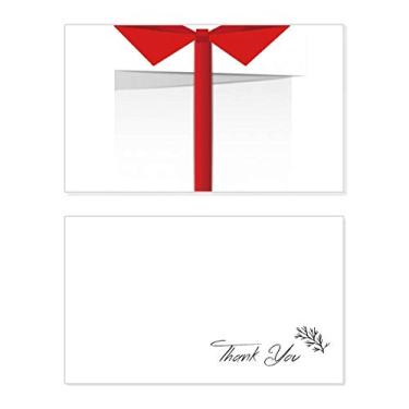 Imagem de Cartão de agradecimento branco abstrato mas presente origami papel de aniversário saudação casamento apreciação