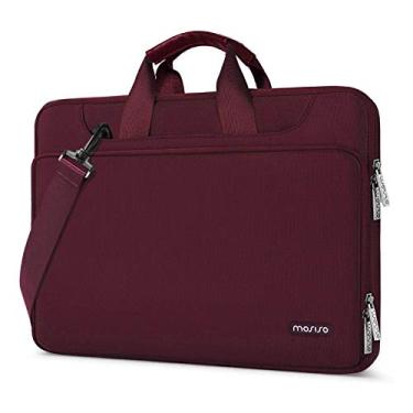 Imagem de MOSISO 360 Bolsa de ombro protetora para laptop compatível com MacBook Air de 13 a 13,3 polegadas, MacBook Pro, laptop de superfície de 13,5, Surface Book, capa de manga repelente