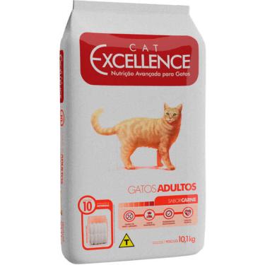 Imagem de Ração Seca Cat Excellence Carne para Gatos Adultos - 10,1 Kg