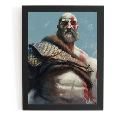 Imagem de Quadro Decorativo Game God Of War 4 Kratos Fan Arte - Fanarte
