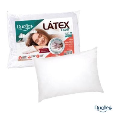 Imagem de Travesseiro Látex Light Da Duoflex Com 14cm De Altura