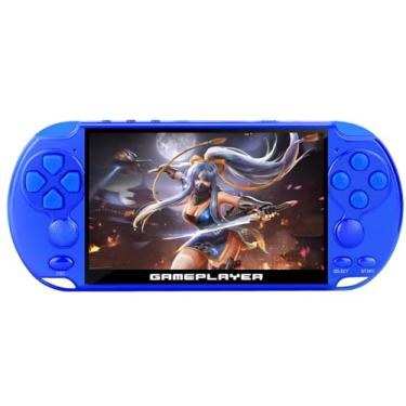 Imagem de JXD Multifunctional Video Game Console 5.1 inch 7500 Free Retro Games Handheld Game Console Portable Pocket Children's Game Player Mini Arcade Emulator Device mp3/4 Holiday(Dblue)