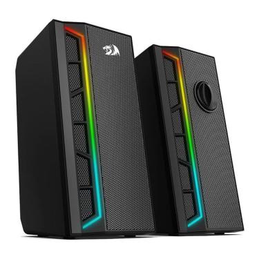 Imagem de Caixa de Som 5W Redragon Efeito RGB USB Preta P2