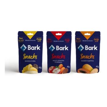 Imagem de Kit 3 Pacotes De Snacks Petiscos Saudáveis De Frutas Bark