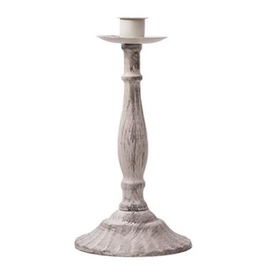 Imagem de Castiçal Estilo Europeu Castiçal Retrô Castiçal de Ferro Forjado Antigo Ornamentos Casa Romântico Luz de Velas Jantar Adereços de Aniversário Castiçais (Cor: 1) (Latão)