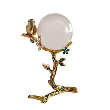Imagem de Bola de cristal apanhador de sol bola de cristal transparente para fotografia de festa decoração de mesa grande árvore suporte de pássaro decoração de casa bola de cristal apanhador de sol decoração