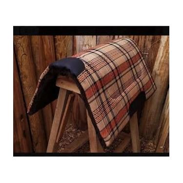 Imagem de Manta para Sela de Cavalo Acolchoada Xadrez – Protetor de Arreio com Espuma Alta Densidade e Feltro (CARDIFE PELO PRETO)