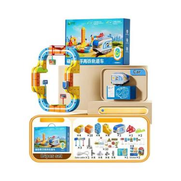 Imagem de Brinquedo Educativo Infantil DIY: Pista De Cubos Magnética Elétrica 3D