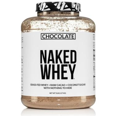 Imagem de Suplemento de proteína de soro de leite NAKED Chocolate 2,27 kg 60 porções-Unissex