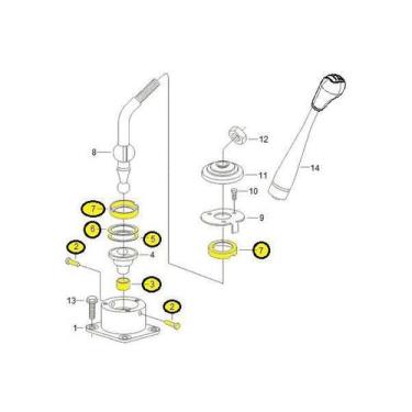 Imagem de Reparo Torre Alavanca Cambio Chevrolet S10 2.8 2001/2011 - Patral