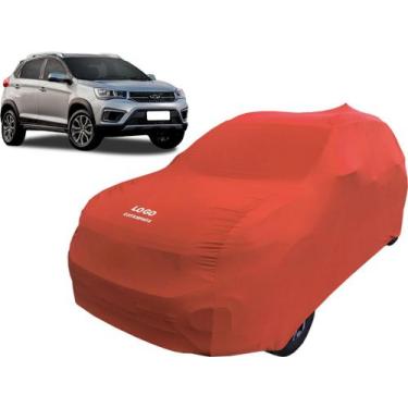 Imagem de Capa De Tecido Para Proteção Carro Chery Tiggo 2 Luxo - Mz, Vermelha