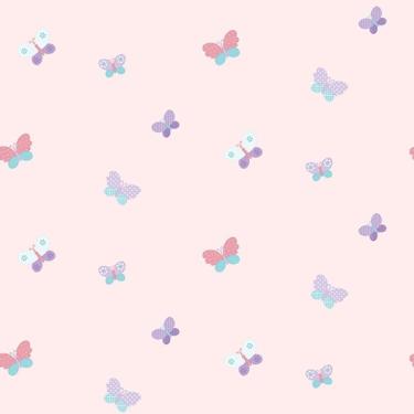 Imagem de Papel De Parede Just 4 Kids Borboletas G56008 - Rolo 10m X 0,52m