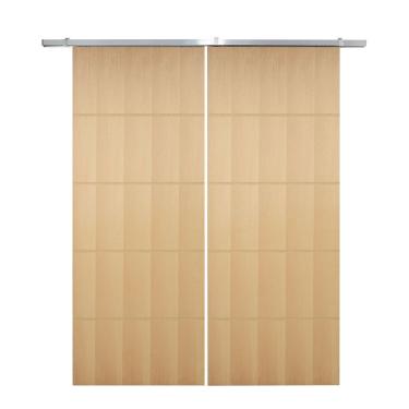 Imagem de Porta Dupla De Correr P- Verniz Frisada F03 - 210x120