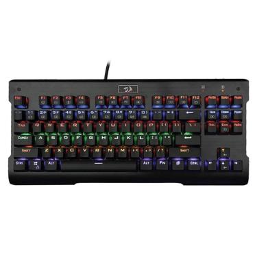Imagem de Teclado Mecânico Gamer Redragon Vishnu - RGB - Switch Red - ABNT2 - Preto - K561-RGB-Unissex