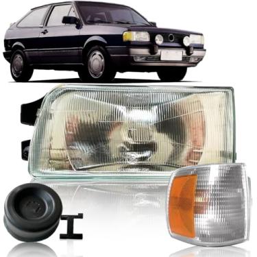 Imagem de Farol Gol Quadrado Parati Saveiro 91 92 93 94 95 + Pisca (Esquerdo)