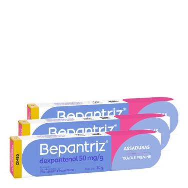 Imagem de Kit com 3 Bepantriz 50mg Pomada 30g cada