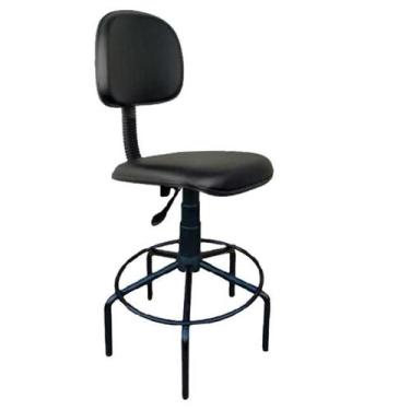 Imagem de Cadeira Caixa Secretária  Aranha Martiflex  Cor Preta  2501 - moveis s