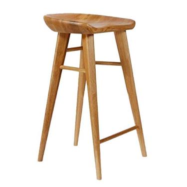 Imagem de TLTDSMY Banquetas de bar requintadas, banco de bar industrial, assento de sela/banco de bar sem encosto, bancos de bar vintage de madeira, cadeiras de bar, balcão de cozinha, bancos laterais de