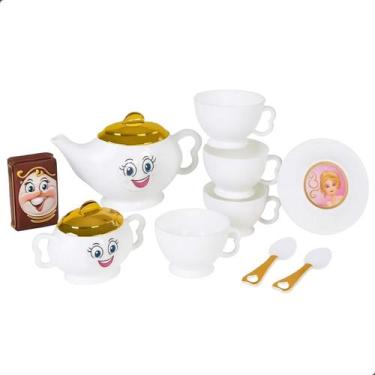 Imagem de Kit Chá da Princesa Bule + Xícara + Pires + Colher Kids Brinquedo Infa