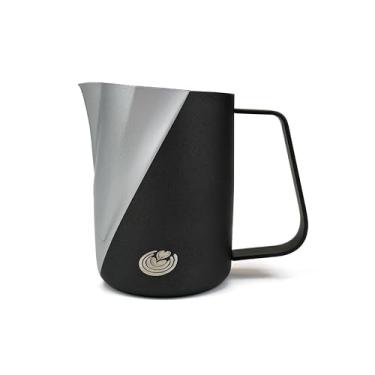 Imagem de Barista Swag Copo de espuma de café corporal curvado para máquinas de café expresso Latte Art 500 ml (cinza fosco-preto)