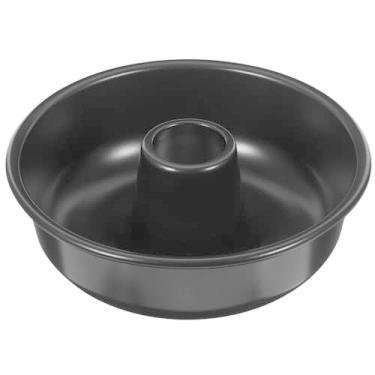 Imagem de Yardwe Forma de bolo Angel Food, molde redondo de chiffon de 19,3 cm, forma de tubo de alumínio, forma de bolo de rosquinha (preto)