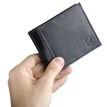 Imagem de Carteira de Couro masculina - Porta cartão - Maverick - Gshield
