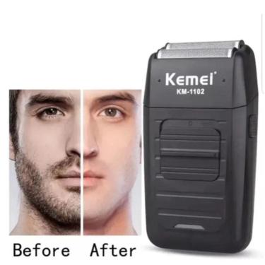 Imagem de Barbeador Elétrico Shaver Sem Fio Kemei 2 Lâminas Km-1102