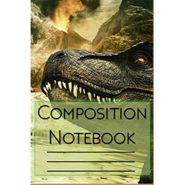 Imagem de Dinosaur Composition Notebook Wide Ruled: Primary Ruled Composition Book for Dinosaur Lovers